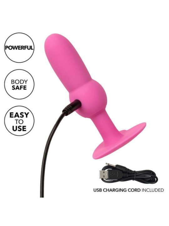 CALEXOTICS - FIRST TIME SONDE ANAL PLUG PERLÉE 10 VIBRATIONS ROSE