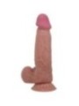 PRETTY LOVE - SÉRIE SLIDING SKIN GODE RÉALISTE AVEC VENTOUSE COULISSANTE PEAU BRUN 20,6 CM