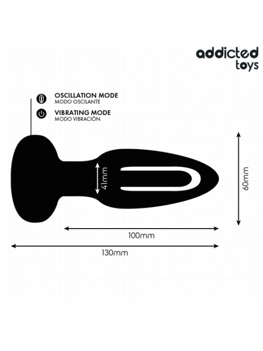 ADDICTED TOYS - PLUG ANAL AVEC LANGUE VIBRANTE ET TÉLÉCOMMANDE