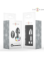 INTENSE - PLUG ANAL VIBRANT EN MÉTAL AVEC LUMIÈRES LED ET TÉLÉCOMMANDE - TAILLE S
