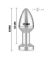 INTENSE - PLUG ANAL VIBRANT EN MÉTAL AVEC LUMIÈRES LED ET TÉLÉCOMMANDE - TAILLE S