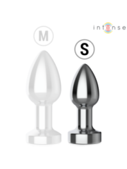 INTENSE - PLUG ANAL VIBRANT EN MÉTAL AVEC LUMIÈRES LED ET TÉLÉCOMMANDE - TAILLE S