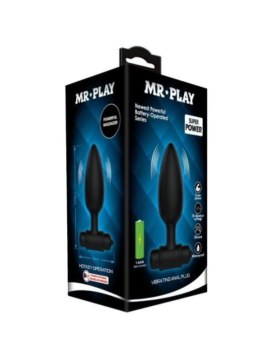 MR PLAY - PLUG ANAL SUPER POWERAVEC VIBRATION