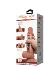 PRETTY LOVE - SÉRIE SLIDING SKIN GODE RÉALISTE AVEC VENTOUSE COULISSANTE PEAU BRUN 20,6 CM