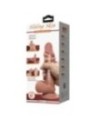 PRETTY LOVE - SÉRIE SLIDING SKIN GODE RÉALISTE AVEC VENTOUSE COULISSANTE PEAU BRUN 20,6 CM