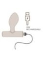 ROCKS-OFF - MINI BAGUETTE RECHARGEABLE 16 FONCTIONS ROSE PIVOINE