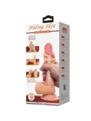 PRETTY LOVE - GODE RÉALISTE SÉRIE SLIDING SKIN AVEC VENTOUSE SLIDING SKIN 19,4 CM