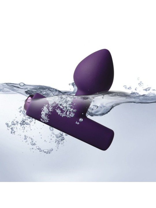 ROCKS-OFF - MINI BAGUETTE RECHARGEABLE 16 FONCTIONS ROSE PIVOINE