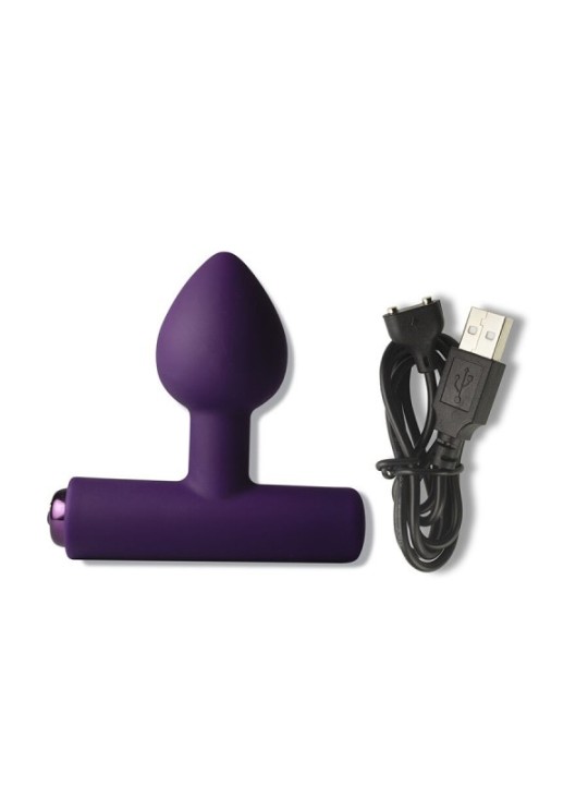 ROCKS-OFF - MINI BAGUETTE RECHARGEABLE 16 FONCTIONS ROSE PIVOINE