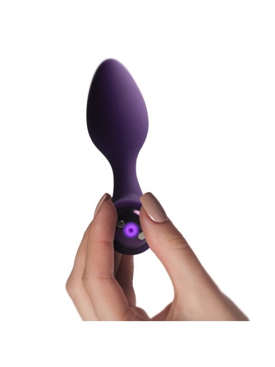ROCKS-OFF - MINI BAGUETTE RECHARGEABLE 16 FONCTIONS ROSE PIVOINE