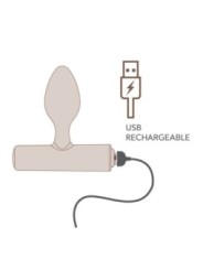 ROCKS-OFF - MINI BAGUETTE RECHARGEABLE 16 FONCTIONS ROSE PIVOINE