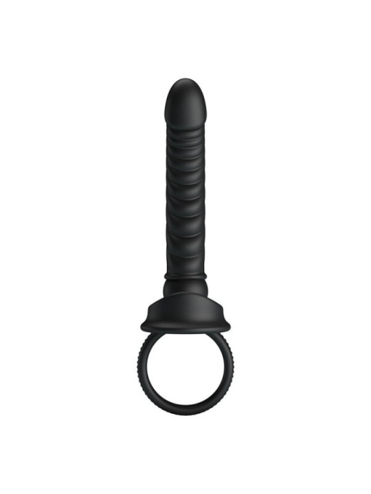 PRETTY LOVE - VIBRATEUR ANAL MERRITT AVEC ANNEAU ET VIBRATION NOIR
