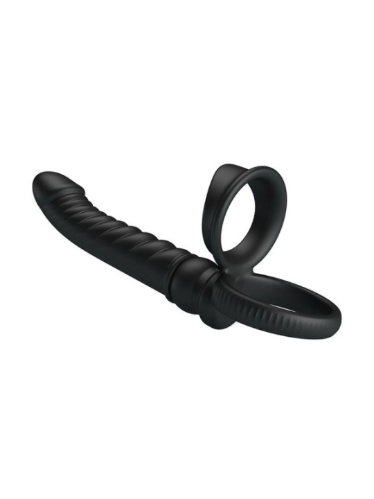 PRETTY LOVE - VIBRATEUR ANAL MERRITT AVEC ANNEAU ET VIBRATION NOIR