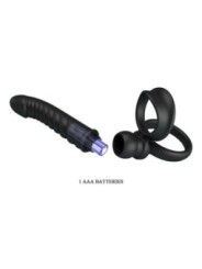 PRETTY LOVE - VIBRATEUR ANAL MERRITT AVEC ANNEAU ET VIBRATION NOIR