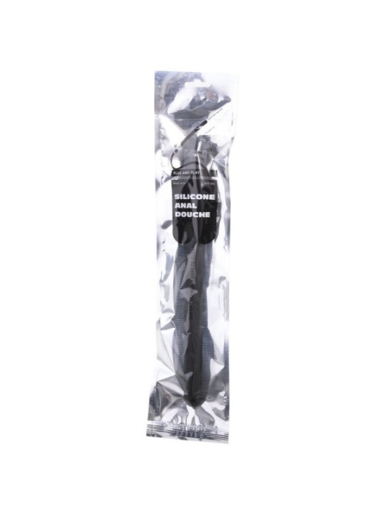 ALL BLACK - DOUCHE ANAL RIDÉE EN SILICONE 27 CM