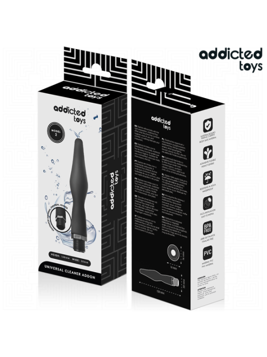 ADDICTED TOYS - NETTOYEUR ANAL AVEC ADAPTATEUR UNIVERSEL MODÈLE 2