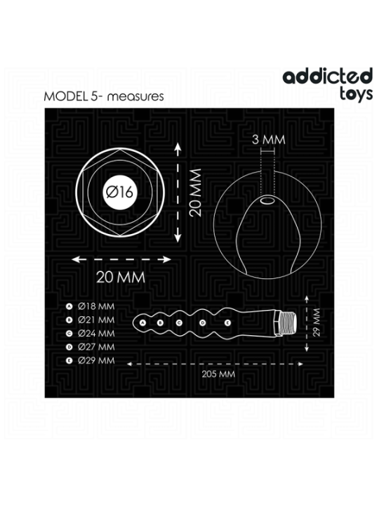 ADDICTED TOYS - NETTOYEUR ANAL AVEC ADAPTATEUR UNIVERSEL MODÈLE 5