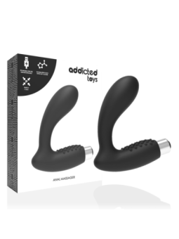 ADDICTED TOYS - VIBRATEUR PROSTATIQUE RECHARGEABLE MODÈLE 5 - NOIR