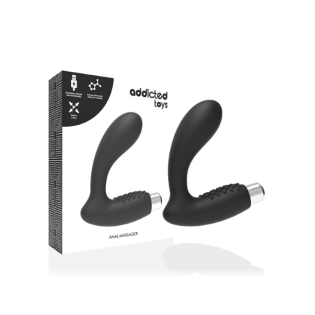 ADDICTED TOYS - VIBRATEUR PROSTATIQUE RECHARGEABLE MODÈLE 5 - NOIR