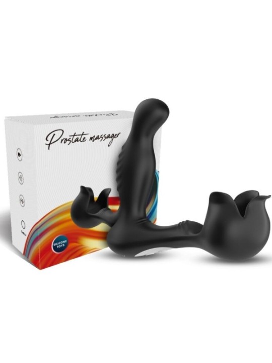 ARMONY - VIBRATEUR SURROUND ANAL & STIMULATEUR TESTICULOS TÉLÉCOMMANDE NOIR