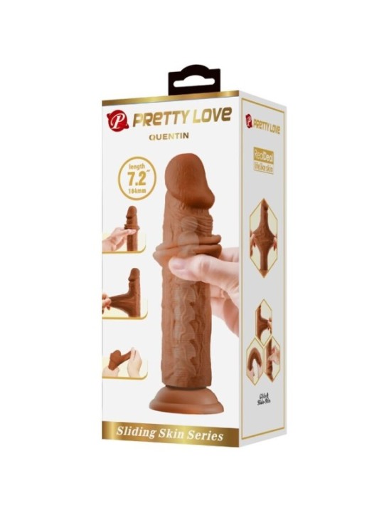 PRETTY LOVE - GODE RÉALISTE QUENTIN 18 CM MARRON