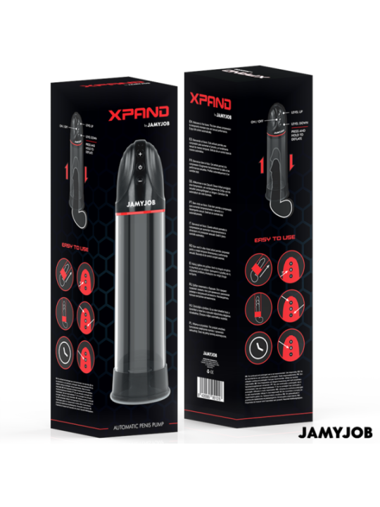JAMYJOB - POMPE AUTOMATIQUE XPAND 3 NIVEAUX D'ASPIRATION GRIS