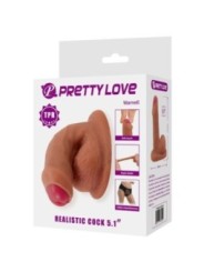 PRETTY LOVE - WARNELL GODE ULTRA RÉALISTE ET ÉLASTIQUE 9,5 CM MULATO