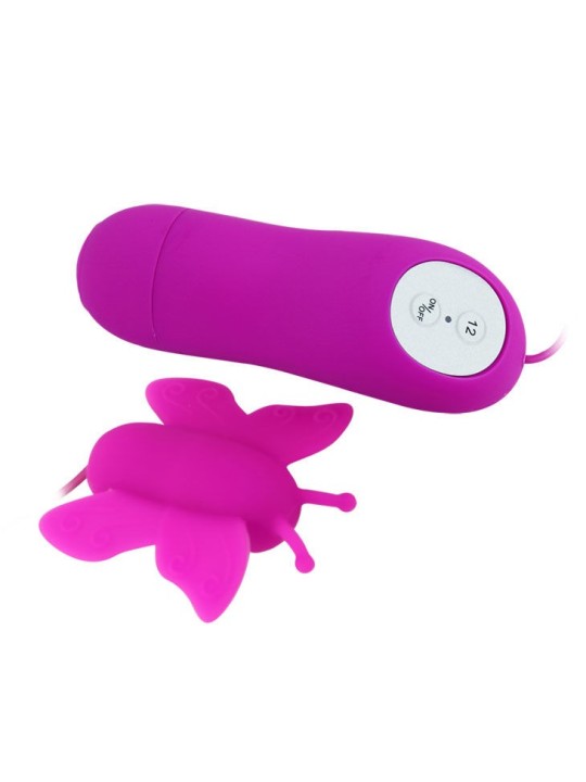 BAILE - LOVE EGGS STIMULATEUR DE CLITORIS PAPILLON 12 VITESSES TÉLÉCOMMANDE LILAS