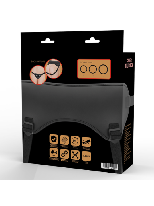 CYBER SILICOCK - HARNAIS SANGLES AVEC 3 ANNEAUX GRATUITS