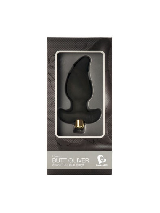 ROCKS-OFF - STIMULATEUR BUTT QUIVER P-POINT 7 VITESSES NOIR