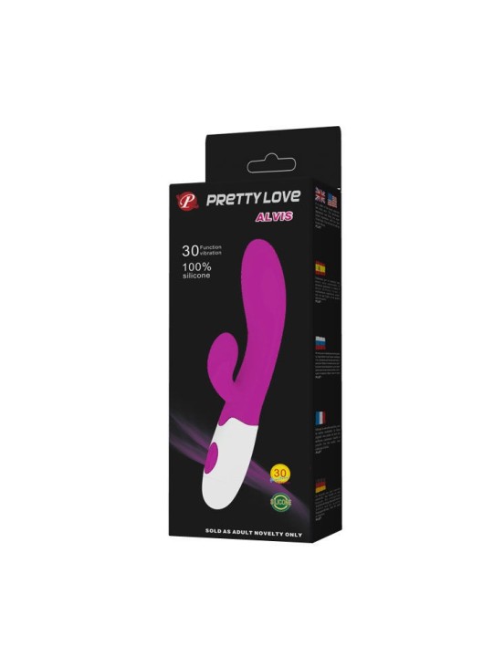 PRETTY LOVE - FLIRTATION VIBRATEUR ALVIS AVEC STIMULATEUR DE CLITORIS