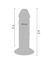 GET REAL - PÉNIS DE LUXE ÉPAIS DOUBLE DENSITÉ EN TPE 20 CM