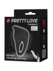 PRETTY LOVE - THIMBLE ANNEAU VIBRATEUR NOIR