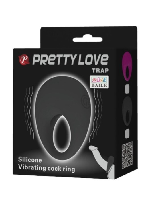 PRETTY LOVE - TRAP ANNEAU VIBRATEUR NOIR