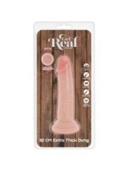 GET REAL - PÉNIS DE LUXE ÉPAIS DOUBLE DENSITÉ EN TPE 32 CM