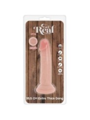 GET REAL - PÉNIS DE LUXE ÉPAIS DOUBLE DENSITÉ EN TPE 35,5 CM