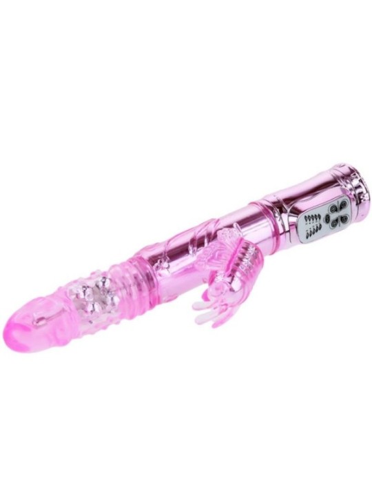 BAILE - VIBRATEUR RECHARGEABLE AVEC STIMULATEUR DE PAPILLON ROTATION ET THROBBING