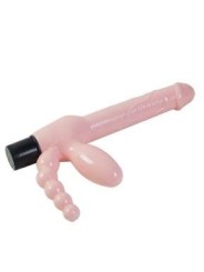 BAILE - HARNAIS SANS CORDE TPR AVEC VIBRATION ET STIMULATION ANAL 25.4 CM