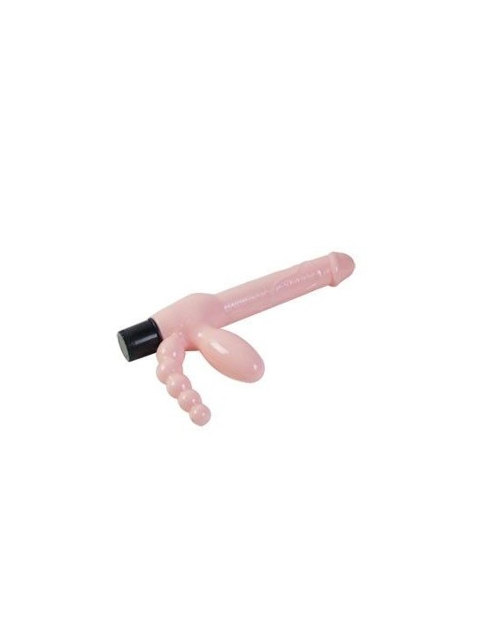 BAILE - HARNAIS SANS CORDE TPR AVEC VIBRATION ET STIMULATION ANAL 25.4 CM