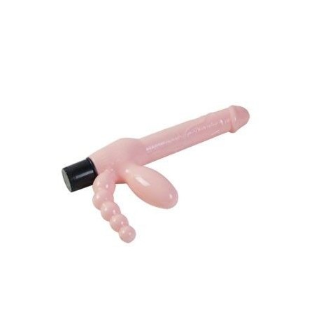 BAILE - HARNAIS SANS CORDE TPR AVEC VIBRATION ET STIMULATION ANAL 25.4 CM