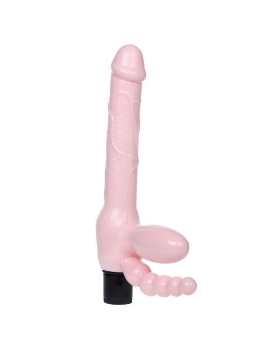BAILE - HARNAIS SANS CORDE TPR AVEC VIBRATION ET STIMULATION ANAL 25.4 CM