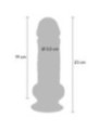 GET REAL - PÉNIS RÉALISTE DE LUXE AVEC TESTICULES EXTRA ÉPAIS DE 23 CM