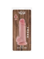 GET REAL - PÉNIS RÉALISTE DE LUXE AVEC TESTICULES EXTRA ÉPAIS DE 23 CM
