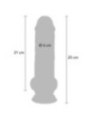 GET REAL - PÉNIS RÉALISTE DE LUXE AVEC TESTICULES EXTRA ÉPAIS DE 25 CM