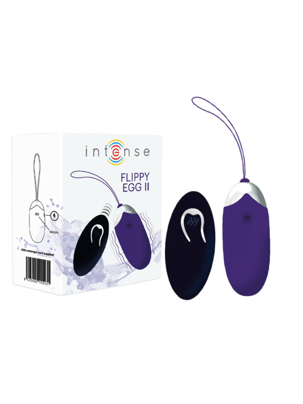 INTENSE - OEUF VIBRANT FLIPPY II AVEC TÉLÉCOMMANDE VIOLET