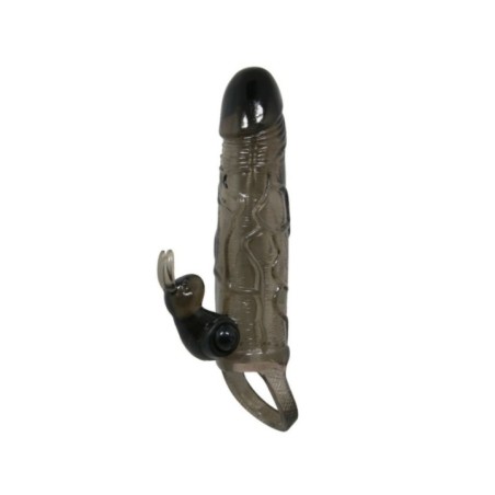 BAILE - COUVRE-PÉNIS BRAVE MAN AVEC LAPIN NOIR 16.5 CM
