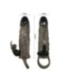 BAILE - COUVRE-PÉNIS BRAVE MAN AVEC LAPIN NOIR 16.5 CM