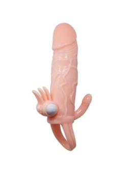 BAILE - COUVRE-PÉNIS BRAVE MAN AVEC CHAIR DE STIMULATION CLIT ET ANAL 16.5 CM