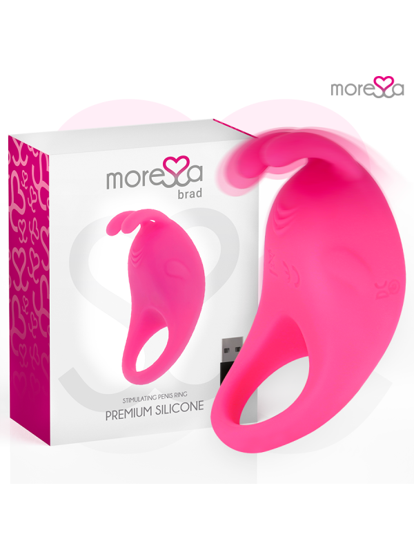 MORESSA - BRAD PREMIUM SILICONE RECHARGEABLE ROSE
