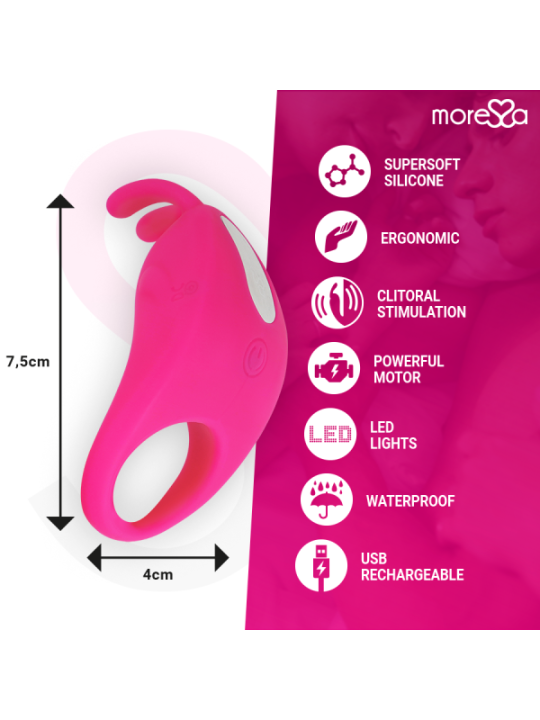 MORESSA - BRAD PREMIUM SILICONE RECHARGEABLE ROSE